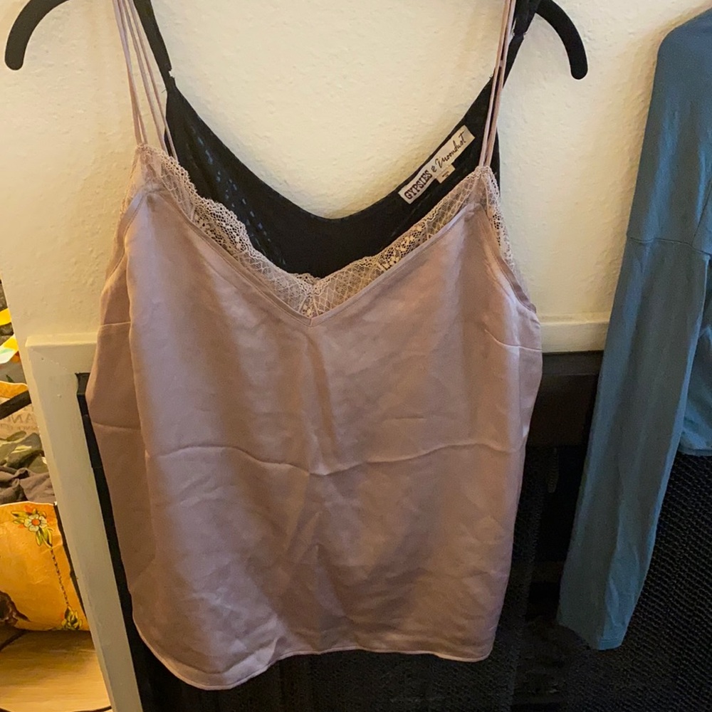 Abercrombie & Fitch Lace cami in taupe